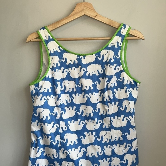 Lilly Pulitzer Tusk In Sun Cathy Shift Dress Multicolor Elephant Print SZ 6 - Picture 3 of 7